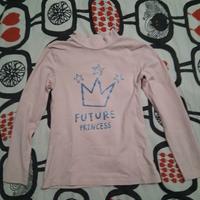 Maglietta rosa bambina taglia 5/6 anni