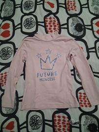 Maglietta rosa bambina taglia 5/6 anni
