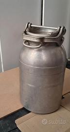 Bidone per latte vintage in alluminio da 50 litri