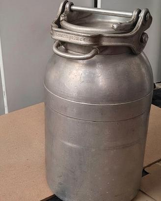 Bidone per latte vintage in alluminio da 50 litri