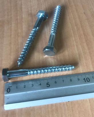 7a Viti Tirafondi x legno MM. 10X 90 Pz.65
