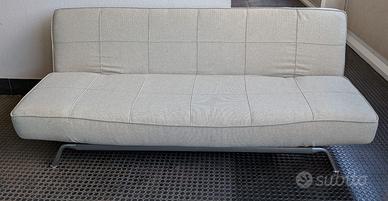 divano letto trasformabile grigio