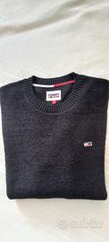 Maglione girocollo nero uomo tg S Tommy jeans