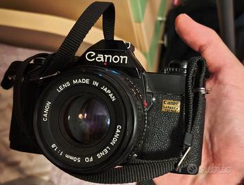 Canon AV-1 Black + Obiettivo FD 50mm f/1.8