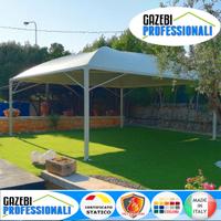 Gazebo copertura 5x5 impermeabile PVC IGNIFUGO