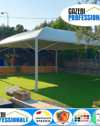 Gazebo copertura 5x5 impermeabile PVC IGNIFUGO