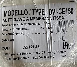 Autoclave 150 lt nuova
