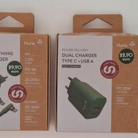 HUNE 2 CARICATORI USB PER CELLULARI. (NUOVI)