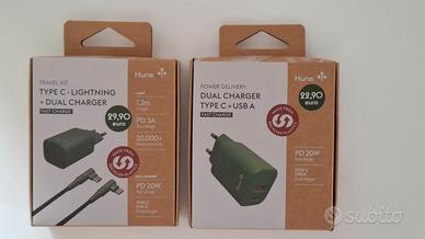 HUNE 2 CARICATORI USB PER CELLULARI. (NUOVI)