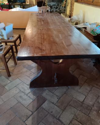 tavolo in legno di noce lunghezza 3 metri