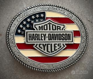 Fibbia per cintura con logo Harley-Davidson