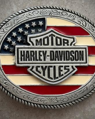 Fibbia per cintura con logo Harley-Davidson