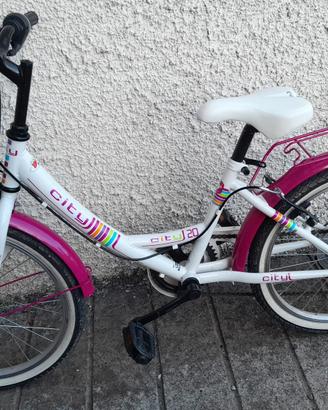 bicicletta bimba 20' con cambio