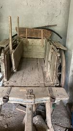 Carro agricolo anni '50completo 4 ruote originali