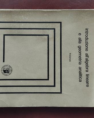 introduzione all'algebra lineare ed alla geometria