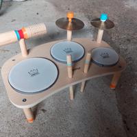Batteria in legno per bambini