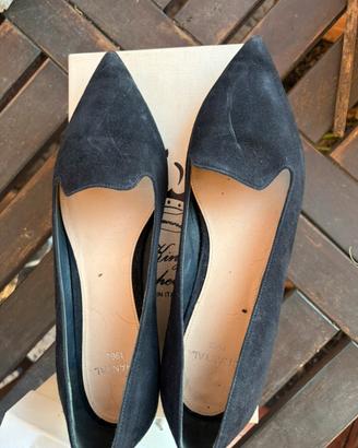 Ballerina scamosciata blu n. 39