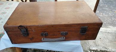 Valigia in legno  vintage da restaurare