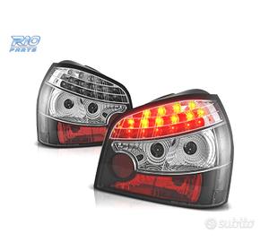 FANALI AUDI A3 96-00 LED FONDO NERO ROSSO
