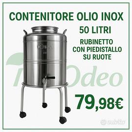 contenitore olio Lt. 50 inox