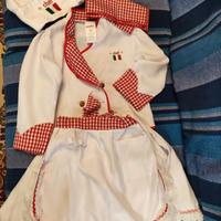 VESTITO CARNEVALE BAMBINA "VENEZIANO"  CHEF/CUOCA