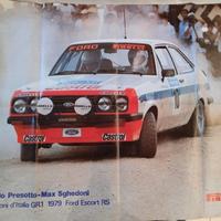 Ford Escort Gr.2 Presotto Sghedoni Poster Campioni