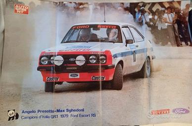 Ford Escort Gr.2 Presotto Sghedoni Poster Campioni
