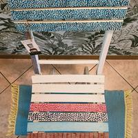 SEDIA VINTAGE IN LEGNO DIPINTA