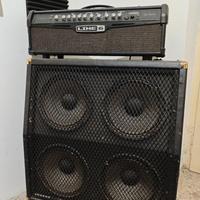Testata line 6 spider IV 150w e cassa stinger 4x12