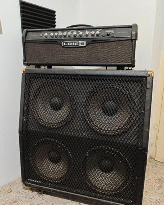 Testata line 6 spider IV 150w e cassa stinger 4x12