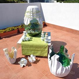 Articoli in cemento effetto tessuto