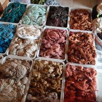 FIlato di lana mohair per maglieria e tessitura