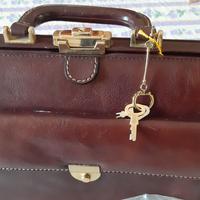 Borsa cuoio testa di moro  per Medico PF Art. 997