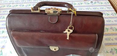 Borsa cuoio testa di moro  per Medico PF Art. 997