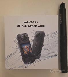 INSTA360 X5 + Invisible Stick + Scheda Sd Lexar 64