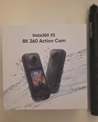 INSTA360 X5 + Invisible Stick + Scheda Sd Lexar 64