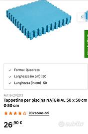 Tappeto ad incastro per piscine o palestre o bimbi