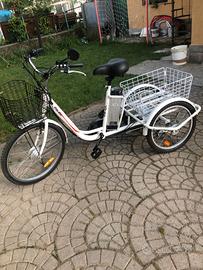 Triciclo elettrico con pedalata assistita