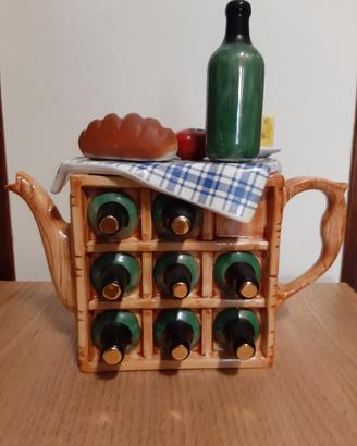 Teiera decorativa vintage porcellana inglese