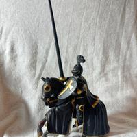 SCHLEICH 2003 cavaliere nero con cavallo