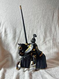 SCHLEICH 2003 cavaliere nero con cavallo