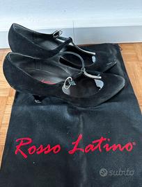 Rosso Latino scarpe da ballo