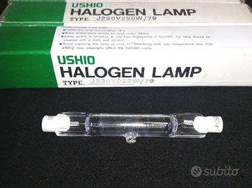 Lampade alogene lineari R7S, 79mm, 100W, 250W