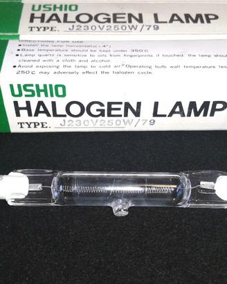 Lampade alogene lineari R7S, 79mm, 100W, 250W