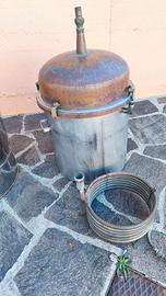 distillatore oli essenziali, parti.
