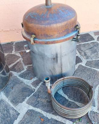 distillatore oli essenziali, parti.