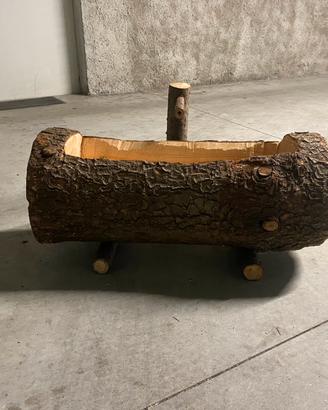 Lavandino in legno