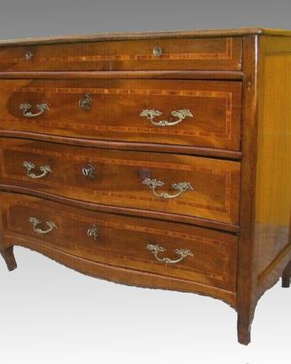 Cassettone transizione Luigi XIV-XV intarsiato