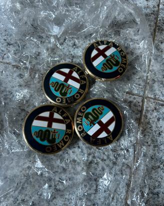 Logo Alfa romeo cerchioni Giulietta. Kit da 4