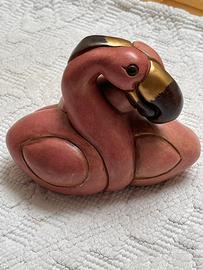 Coppia di tucani in ceramica Thun